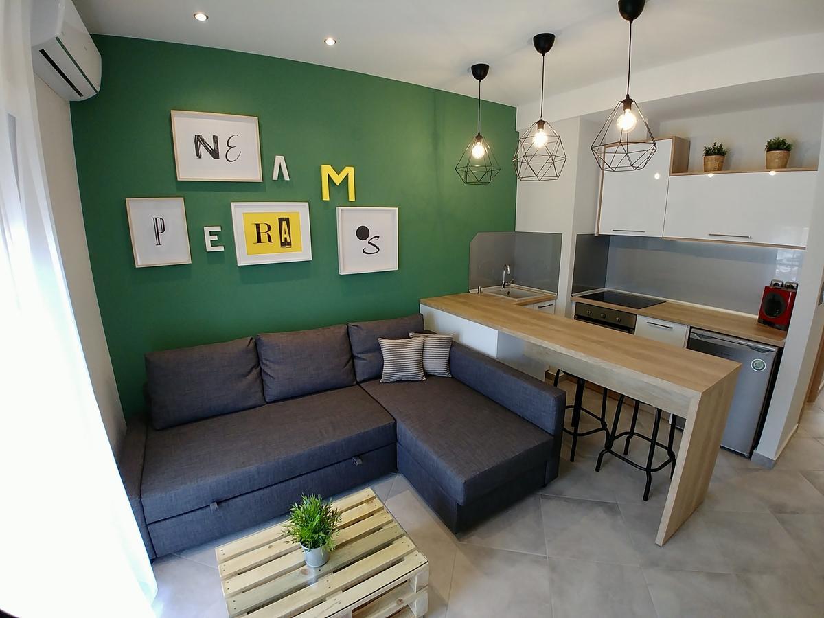 Apartmán 48 Downtown Lofts Néa Péramos Exteriér fotografie